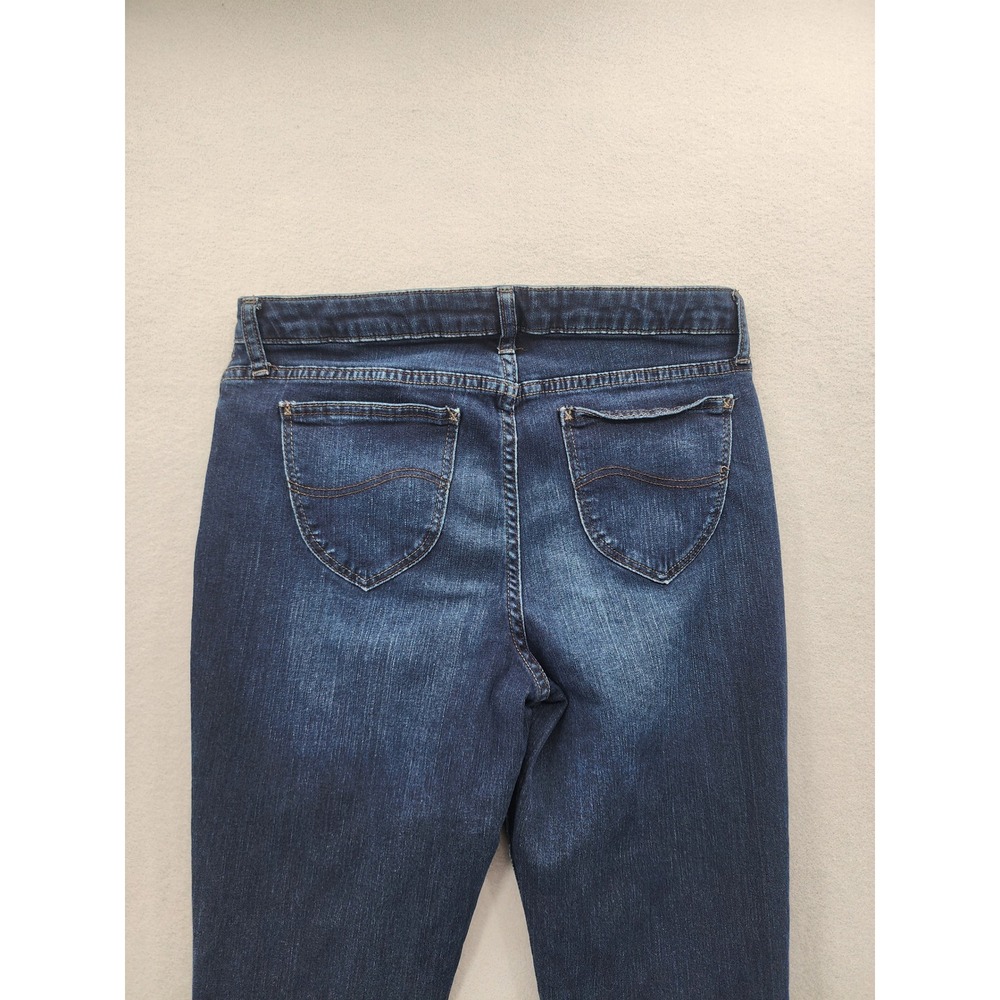 Lee Riders Womens Bootcut Jeans Dark Wash Indigo Stretch Denim Mid Rise Size 10 - Picture 7 of 12